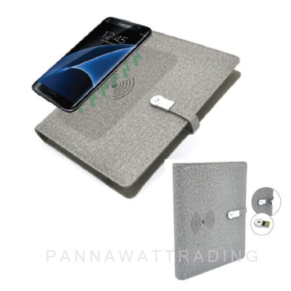 สมุดออแกไนซ์ wireless charging power bank diary