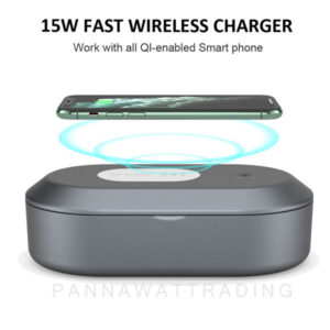 uvc sterilizer box with wireless charger