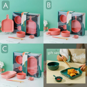 ceramic plate dish gift set
