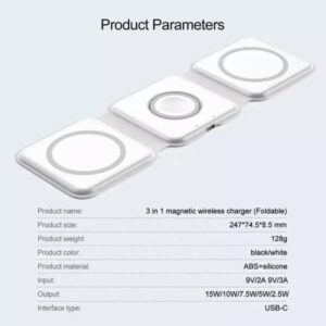 3 in 1 Magnetic Wireless Charger แท่นชาร์จแม่เหล็กไร้สาย 3 in 1 - Image 23