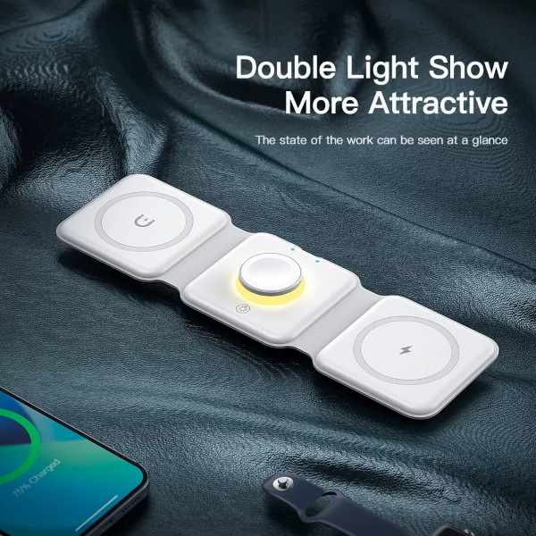 3 in 1 Magnetic Wireless Charger แท่นชาร์จแม่เหล็กไร้สาย 3 in 1 - Image 11
