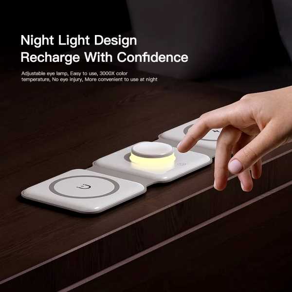 3 in 1 Magnetic Wireless Charger แท่นชาร์จแม่เหล็กไร้สาย 3 in 1 - Image 17