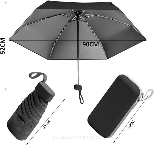 ร่มพับกัน UV 5 ตอน พร้อมปลอก Cover แบบแบนสุดมินิมอล - Image 20