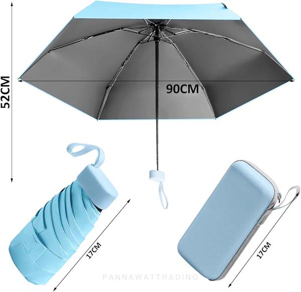 ร่มพับกัน UV 5 ตอน พร้อมปลอก Cover แบบแบนสุดมินิมอล - Image 5