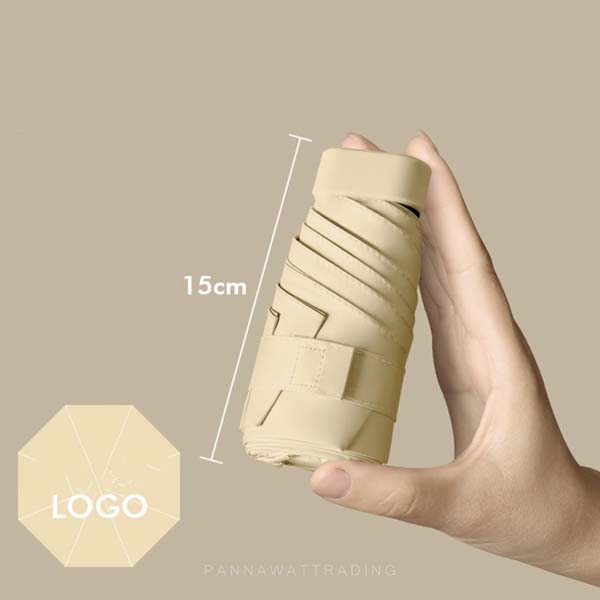 ร่มพับกัน UV 5 ตอน พร้อมปลอก Cover แบบแบนสุดมินิมอล - Image 4