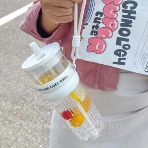 แก้วน้ำพลาสติกสไตล์โคเรียสุดน่ารัก - Image 4