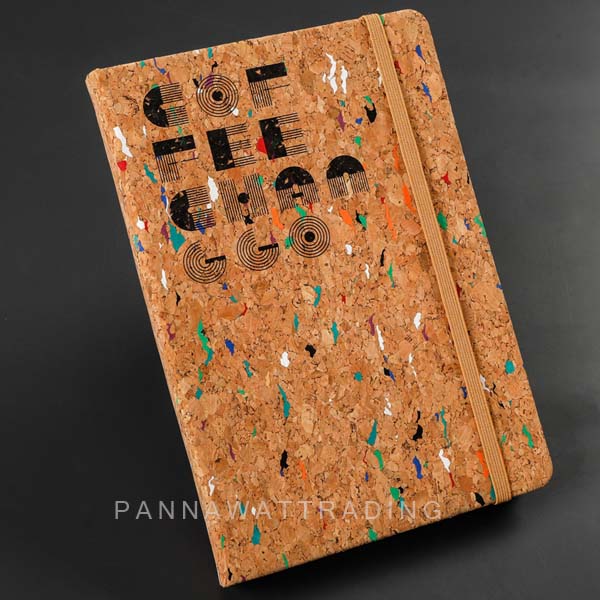 wooden diary notebook